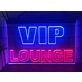 VIP Lounge Two Tone Hanging Neon Sign