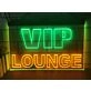 VIP Lounge Two Tone Hanging Neon Sign