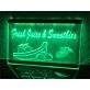 Fresh Juice & Smoothies Hanging Neon Sign