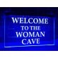 Woman Cave Hanging Neon Sign