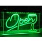 Open Wine Glass Hanging Neon Sign