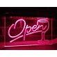 Open Wine Glass Hanging Neon Sign