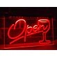 Open Wine Glass Hanging Neon Sign