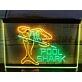 Pool Shark Two Tone Hanging Neon Sign