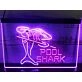 Pool Shark Two Tone Hanging Neon Sign