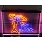 Pool Shark Two Tone Hanging Neon Sign