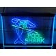 Pool Shark Two Tone Hanging Neon Sign