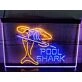 Pool Shark Two Tone Hanging Neon Sign