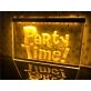 Party Time Hanging Neon Sign