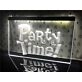 Party Time Hanging Neon Sign