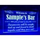Trespassers Bar Personalized Hanging Neon Sign