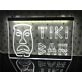 Tiki Bar Bamboo Mask Hanging Neon Sign