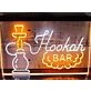 Hookah Bar Two Tone Hanging Neon Sign