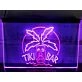 Tiki Bar Palm Mask Two Tone Hanging Neon Sign