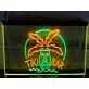 Tiki Bar Palm Mask Two Tone Hanging Neon Sign