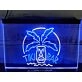 Tiki Bar Palm Mask Two Tone Hanging Neon Sign