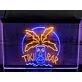 Tiki Bar Palm Mask Two Tone Hanging Neon Sign