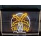 Tiki Bar Palm Mask Two Tone Hanging Neon Sign