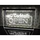 Cocktails Open Hanging Neon Sign