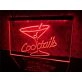 Cocktails Hanging Neon Sign