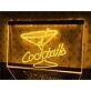 Cocktails Hanging Neon Sign