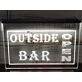 Outside Bar Open Hanging Neon Sign