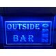 Outside Bar Open Hanging Neon Sign