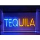 Tequila Two Tone Bar Hanging Neon Sign