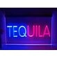 Tequila Two Tone Bar Hanging Neon Sign