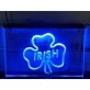 Irish Shamrock Hanging Neon Sign