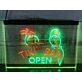 Tiki Bar Open Two Tone Hanging Neon Sign