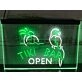 Tiki Bar Open Two Tone Hanging Neon Sign