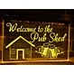 Pub Shed Hanging Neon Sign