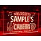 Welcome to My Cavern Personalized Hanging Neon Sign