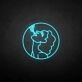 Smoking girl neon sign