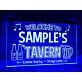 Welcome to My Tavern Personalized Hanging Neon Sign