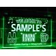 Welcome to My Inn Personalized Hanging Neon Sign