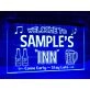 Welcome to My Inn Personalized Hanging Neon Sign