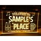 Welcome to My Place Personalized Hanging Neon Sign