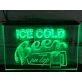 Ice Cold Beer on Tap Bar Hanging Neon Sign