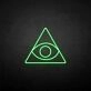 Triangle&amp;Eye' neon sign