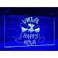Virtual Happy Hour Hanging Neon Sign