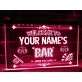 Beer, Pool & Darts Bar Personalized Hanging Neon Sign