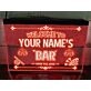 Beer, Pool & Darts Bar Personalized Hanging Neon Sign