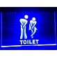 Funny Toilet Entrance Hanging Neon Sign