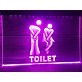 Funny Toilet Entrance Hanging Neon Sign