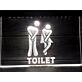 Funny Toilet Entrance Hanging Neon Sign
