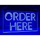 Order Here Hanging Neon Sign