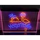 Flamingo Margaritaville Two Tone Hanging Neon Sign
