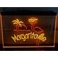 Flamingo Margaritaville Two Tone Hanging Neon Sign